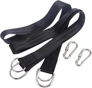 Yardwe Rede Para Rede Externa Resistente Rede De Balanço Ao Ar Livre Corda Pendurada Kit De Suspensão De Rede Cintas Cintas De Balanço Suspensórios Conjunto De Conjunto De Alça Ajustável