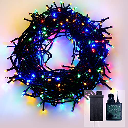 Tigrelight Outdoor String Light Indoor 300 Led 98.4Ft Christmas String Light Multi-Colored Fairy String Lights Waterproof 16 Modes Plug In Fairy Lights For Bedroom Party Wedding Garden (Mutil Color) #TOP2