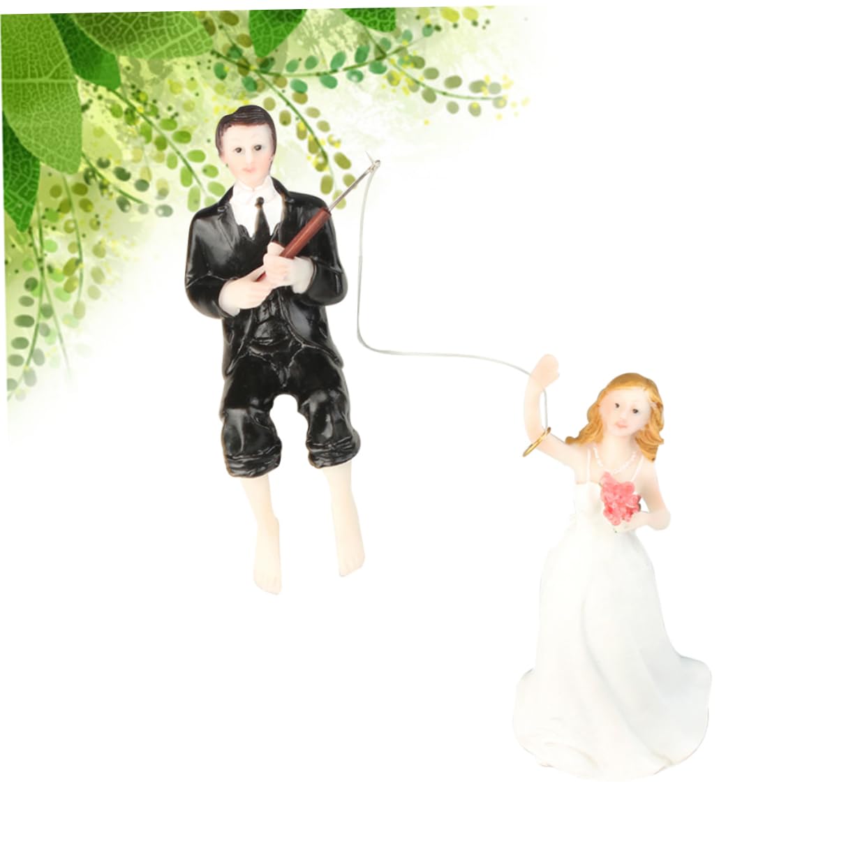 Zerodeko 2stücke Romantische Hochzeitskuchenfigur Braut Und Bräutigam Resin Cake Topper Für Hochzeitsfeiern Und Anlässe Detailreiche Darstellung Mit Funkelnden Strasssteinen