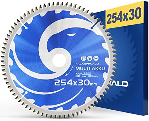 FALKENWALD ® Brzeszczot do piły tarczowej 190 x 30 mm do drewna, metalu i aluminium  brzeszczot 190 x 30 kompatybilny z ręczną pilarką tarczową firmy Bosch & Makita  brzeszczot do piły