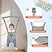 Baby Jumper with Stand, Infant Jumper for Indoor/Outdoor Play, Jumper for Baby 6-24 Months, Baby Jumpers and Bouncers with Adjustable Chain, Easy to Assemble & Store (Grey)