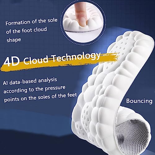 3 pares de plantillas Cloudstride 4D para hombre y mujer, talla 11-12 miniatura 6