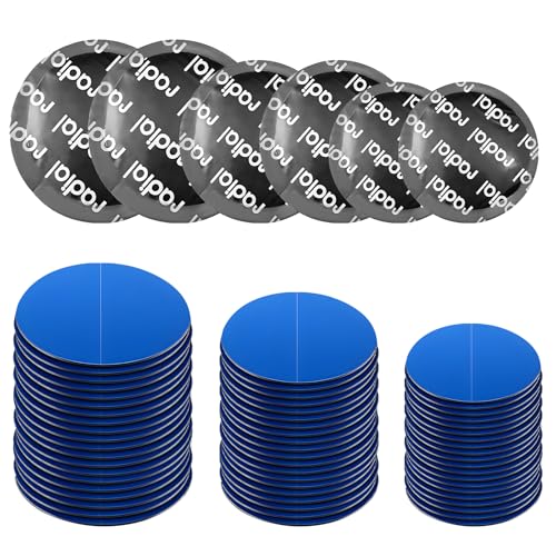 Rdxcv 90PCS Tire Repair Patch 32mm 42mm 58mm Natural Rubber Tire Fast Repair Cold Patches Heavy Duty Round Tyre & Tube Puncture Kit for Car Bike Truck Motorcycle Car Accessories