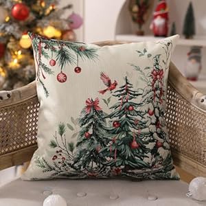 Dfxszchristmaspillowcovers18x18inchsetof2christmastreedecorativethrowpillowswinterchristmasdecorforhomecouchth35b18  Urban Country Home Decor Dfxsz christmas pillow covers 18×18 inch set of 2 christmas tree decorative throw pillows winter christmas decor for home couch th 35b18  urban country home decor