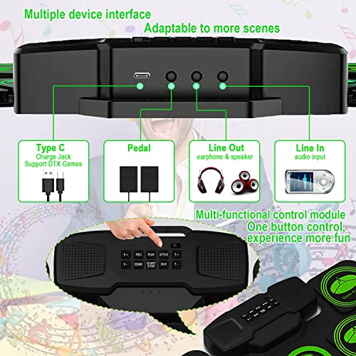 Electric Drum Set, Electronic Practice Drum Pad - Built In Speaker And Battery, Support Dtx Games,Portable Roll Up Drum Kit For Kids & Adults Beginner Drummers Birthday & Christmas Gift. #TOP4