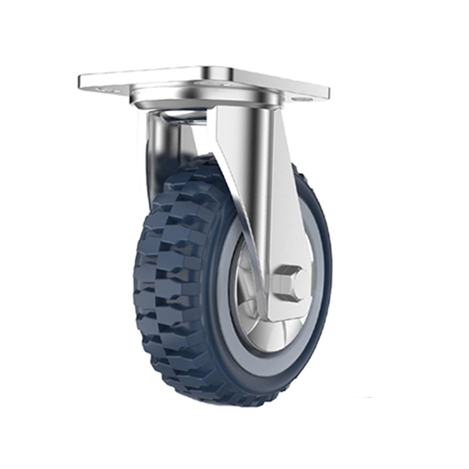 GBRJUYF Heavy-Duty Industrial Transport Wheels 5-Inch Swivel Cs with Brake 450kg Load Capacity Off-Road Type Perfect for Furniture and Trolley Applications