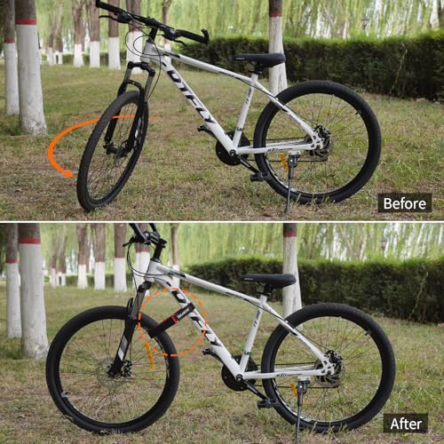 Fahrradträgergurte,2er-Pack Trilancer Verstellbare Fahrrad-Stabilisator-Gurte, Spanngurte mit Haken, Schlaufe & Anti-Rutsch-Beschichtung für Auto- & Wandhalterung,Transport & Aufbewahrung (75 × 3,8cm)