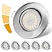 LED Einbaustrahler 230V Flach Dimmbar, Spots 3 stufe, 6W IP44 Bad Einbauleuchten Deckenspots Deckenstrahler,Warmweiß 3000K Schwenkbar Einbauspots für Badezimmer Küche Wohnzimmer,6er Set 230V günstig Kaufen-LED Einbaustrahler 230V Flach Dimmbar, Spots 3 stufe, 6W IP44 Bad Einbauleuchten Deckenspots Deckenstrahler,Warmweiß 3000K Schwenkbar Einbauspots für Badezimmer Küche Wohnzimmer,6er Set