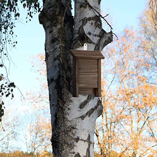 Relaxdays Bat Box, Large Safelodging for Wildlife HxWxD: 29x18x6, Animal Hotel, Sanctuary, Protect, Pine Wood, Brown - Image 2