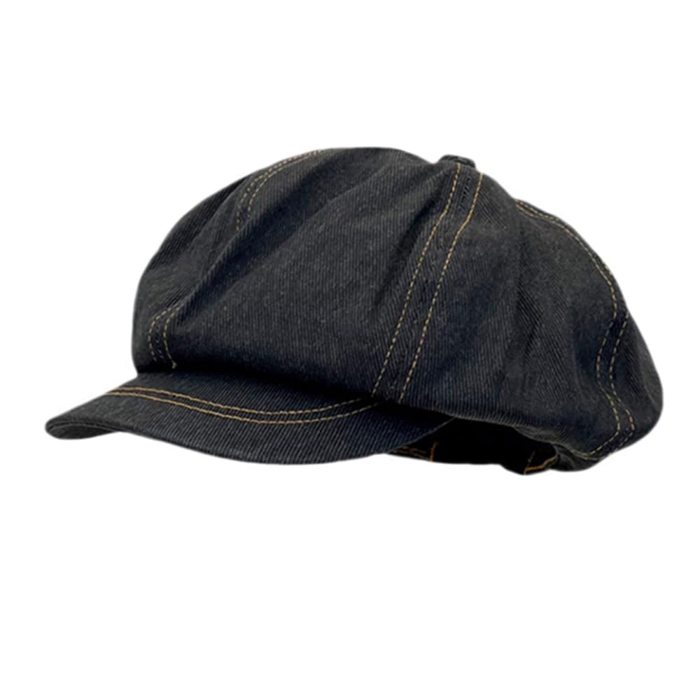 Damen Übergroße Slouchy Newsboy Cap Puffy Baggy Jeans Paperboy Hut mit Visier