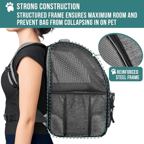 PetAmi Structured Pet Backpack Carrier