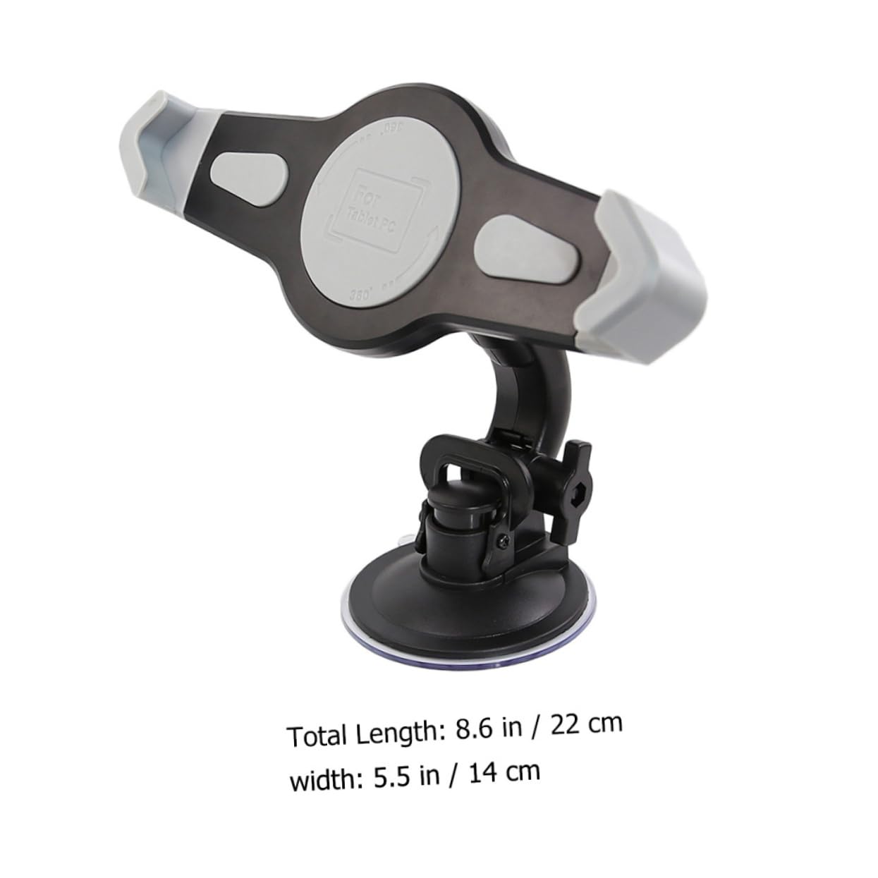 SEWACC 1Pc Tablet Holder Suction Cup Mount for Vehicles Storage Rack for Tablets and Navigators Sturdy Easy to Install Black