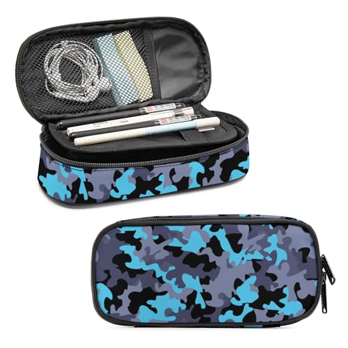 Image of Camo Pencil Case for Boys, Large Capacity Pencil Pouch for Kids, Back to School Pencils Box Pen Bag with Zipper, Camouflage Pen Case Stationery Organizer for Middle Elementary School