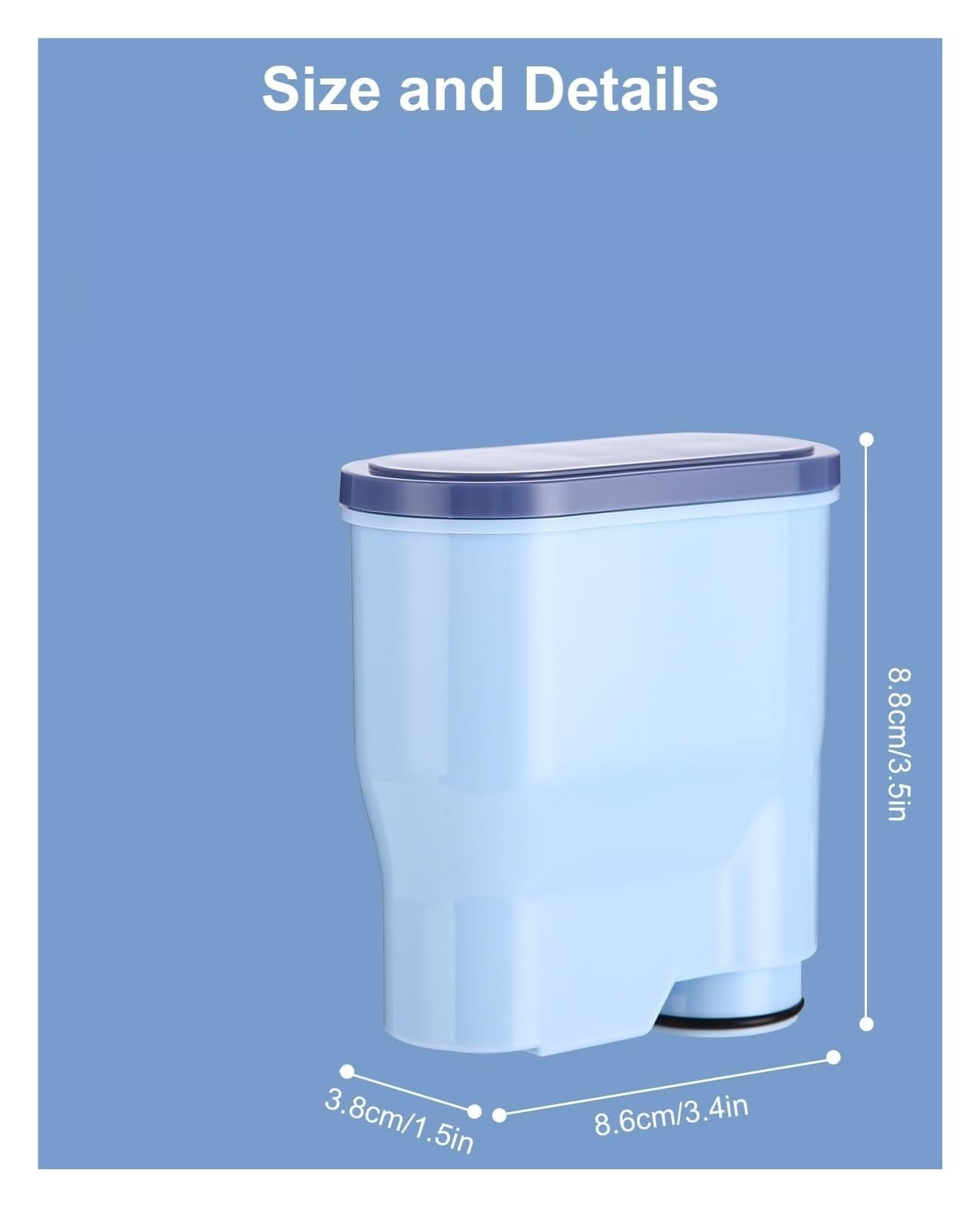 Filtri for l'acqua di ricambio 2/3/4/6 pezzi, compatibili con Philips CA6903/10, CA6903/22(4PSC)
