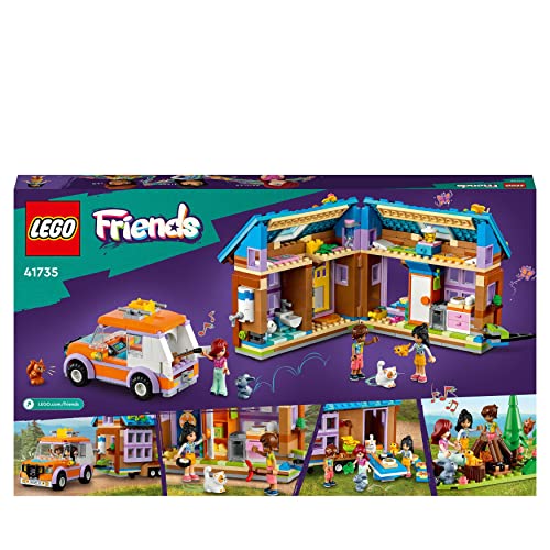 Friends Casetta Mobile, Playset con Roulotte Apribile e Macchina Giocattolo per Campeggio nella Foresta, Personaggi 2023 di Leo e Liann, Giochi per Bambini e Bambine da 7 Anni, Idee Regalo 41735 - Lego - Immagine 7