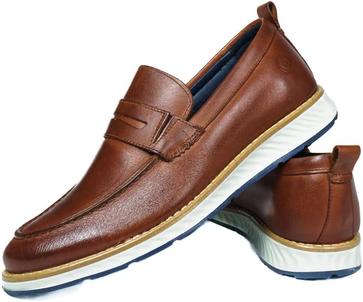 Sapato Mocassim Masculino Social Monk Strap Couro legítimo (Castor, BR, Adulto, Numérico, 39)