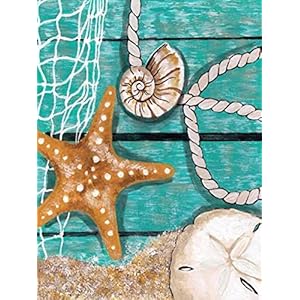Sugamm 5D DIY Diamond Painting zeester volledige Diamant Schilderij schelp Kit strassteentjes, borduurwerk foto’s Cross…