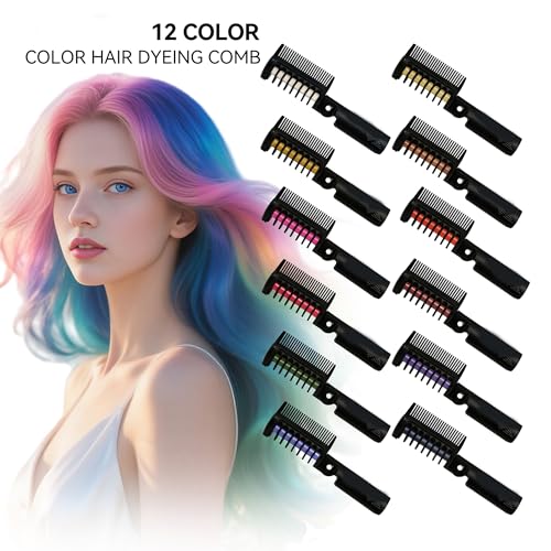 Peine Tinte Temporal Para Cabello Color Dorado miniatura 4