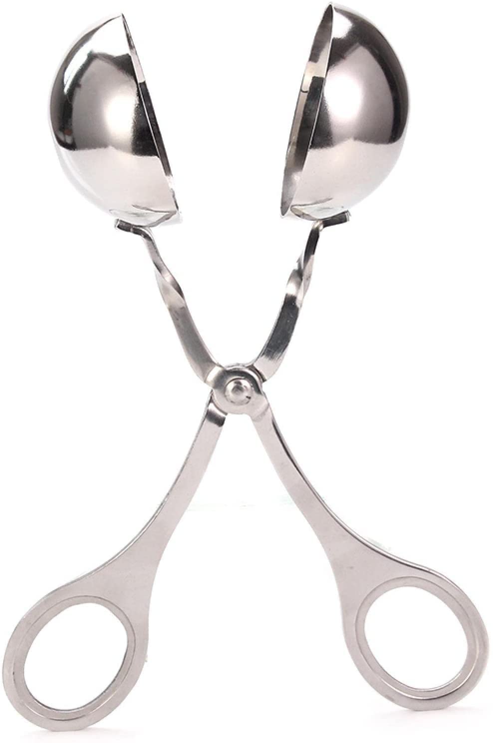 APURK Meat Tools Stainless Steel Cookie Dough Scoop Meatball Scoop Ball Maker with Handles, Cake Pop Maker Cookie Scoop Cake Rice Dough Cake Ice Cream for Kitchen Tools (Pack of 1) 1