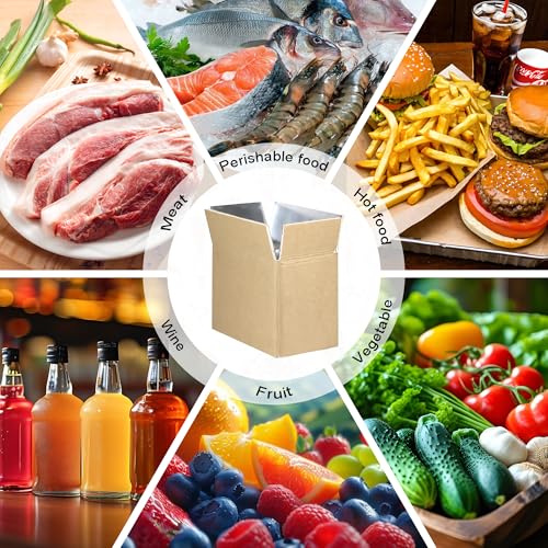 Image of 10 Pcs Insulated Shipping Box 8.7 x 4.7 x 6 Inch
