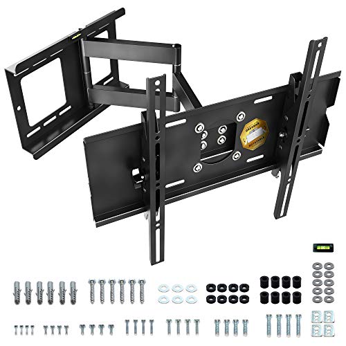 RICOO Soporte de Pared para TV R13 Brazo Giro y inclinación para televisores 76-165cm (30' - 65') LCD LED Soportes VESA MAX. 500x300 Universal Adecuado para Todo televisores