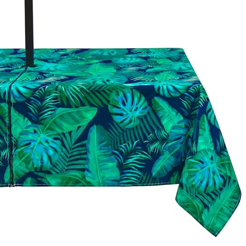 Joy Bubble Outdoor Tablecloth with Umbrella Hole, Zipper Table Cover