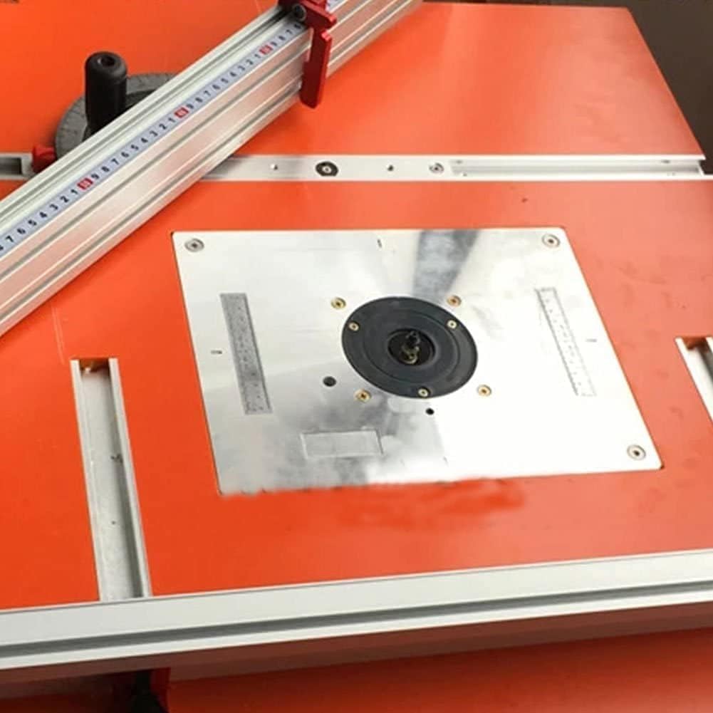 Tyenaza 2 pezzi Miter Bar Slider 450 mm, Table Saw Miter Bar, binario in lega di alluminio, per router sega circolare da tavolo, falegname fai da te (2 x 450 mm)