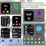 Smart Watch for Women(Answer/Make Call), 1.85" HD Smartwatch, Fitness Tracker with 100+ Sport Modes, IP68 Waterproof, Heart Rate/Sleep/Spo2 Monitor, Activity Tracker for Android and iPhone - Image 2