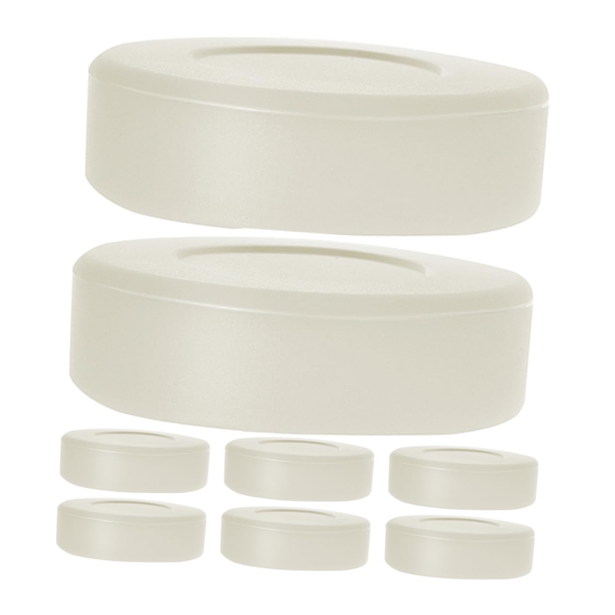 HEMOTON 8pezzi Dischi Hockey in PVC Fosforescenti per Allenamento Adatti Giocatori Luminosi al Resistenti all Usura