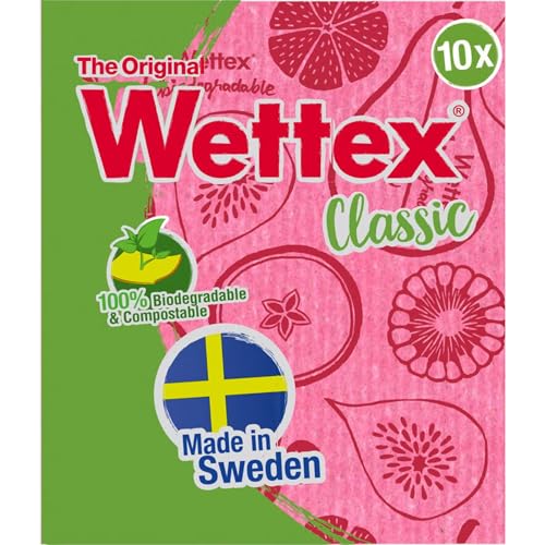 Wettex The Original Swedish Dishcloth for Kitchen 10 Pack