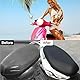 AIYVELU Universal Motorrad Sitzbezug, Wasserdicht und Sunproof, Schwarz, Thermoplastisches Polyurethan (TPU), Motorradsitzbezug