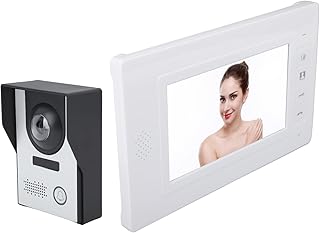 Campainha Com Vídeo Porteiro, Sistema de Vídeo Porteiro 2 Vias Com Visão Noturna para Apartamento (plugue da ue)