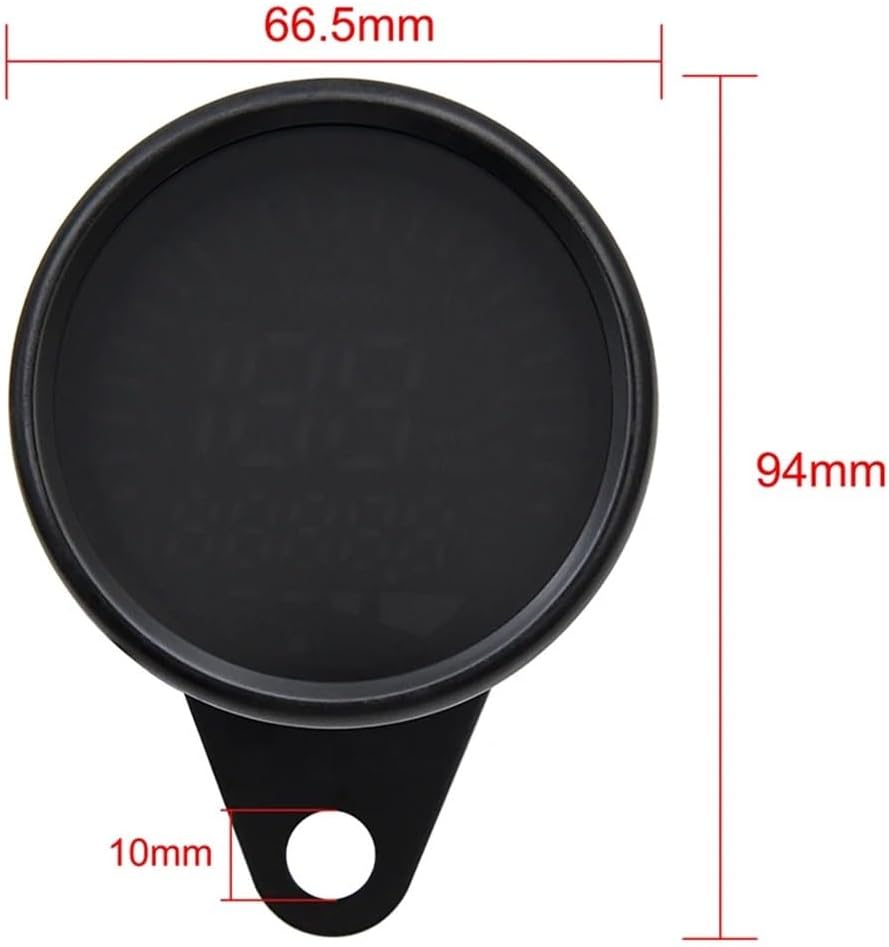 Motorcycle Odometer Gauge Universal Digital Motorcycle Tachometer Odometer Tachometer Gauge Meter