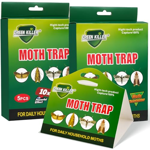 10 Piezas Antipolillas para Ropa Armario, Eficiencia Trampa Polillas Ropa, Trampa Polillas Alimentos para Cocina Almacén