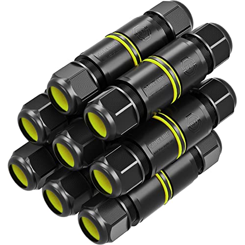 Outdoor Junction Box IP68 Waterproof Cable Connection External Lock Coupling SOMELINE Ø 4mm-8mm (8 Pieces)