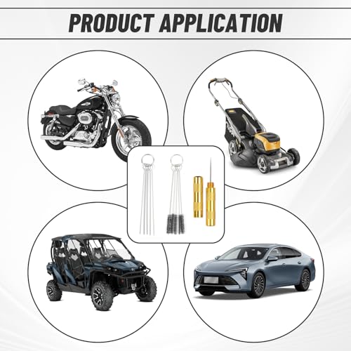 Image of Carburetor Cleaner Kit,Carburetor Carbon Dirt Jet Remove Cleaner with 11 Cleaning Wires Set, 5 Nylon Brushes,5 Cleaning Needles,1 Sharp Pick for Engine Carbon Cleaner and Carburetor Jet Cleaning Kit