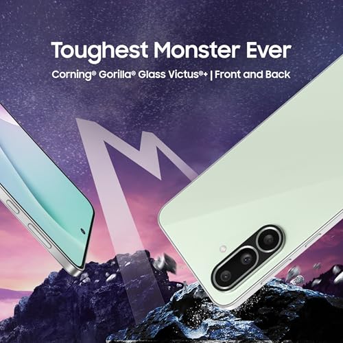 Image of Samsung Galaxy M56 5G Mobile (Light Green,8GB RAM,128GB Storage)| Segment Slimmest | Gorilla Glass Victus+| 10 Bit HDR Video| 50MP Camera| AI | Vapour Cooling Chamber| Lag-free Gaming| Without Charger