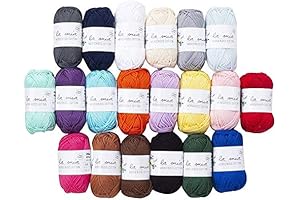 La Mia Mercerized Cotton Mini Yarn: Vibrant Colors for Knitting and Crochet Creations