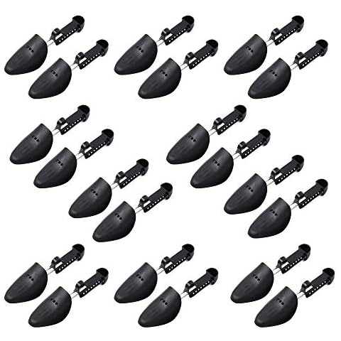 Noa Store 10 Pair Durable Form Plastic Shoe Tree Practical Boot Shoe Stretcher Black for Women Cover
