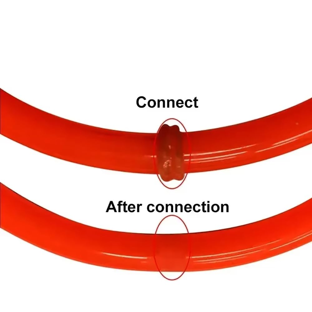 Cintura Rotonda In PU Rossa Da 10 Metri, Cavo Di Azionamento Liscio Da 90 A, Elevata Resistenza Alla Trazione, Diametro 2-18 Mm(Dia 15mm)