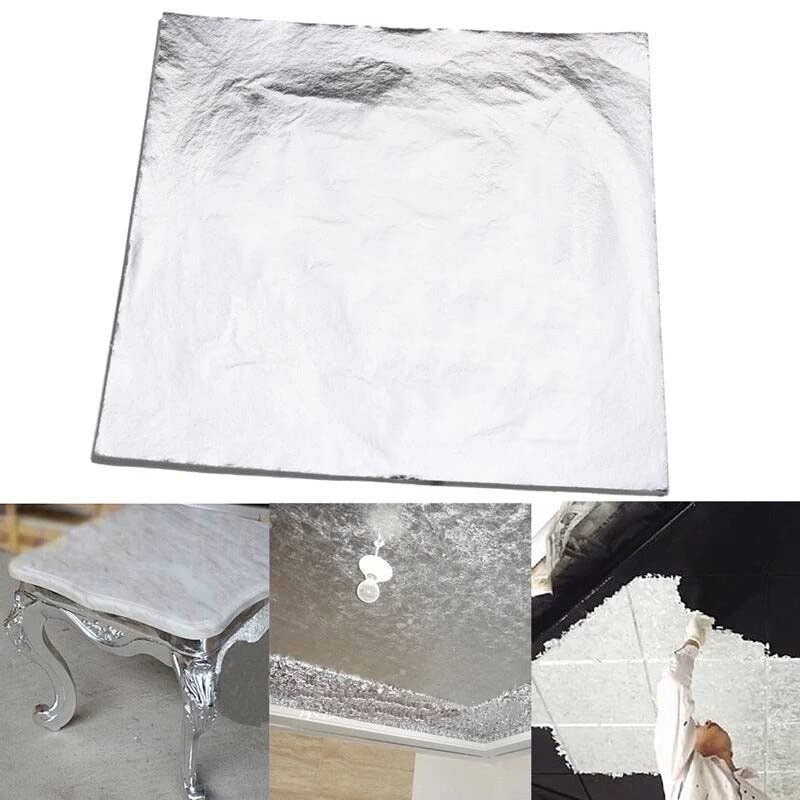 14x14 cm 100 stks Glanzend Goud Zilver Koper Blad Voor Nail Schilderen Vergulden Funiture Lijnen Muur Ambachten Handwerk Vergulden Decoratie