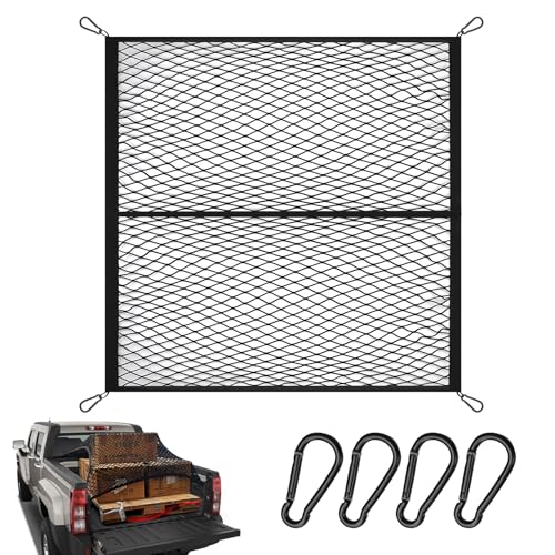 Filet cargo pour pick-up 1,2m extensible en nylon pour transport de bagages