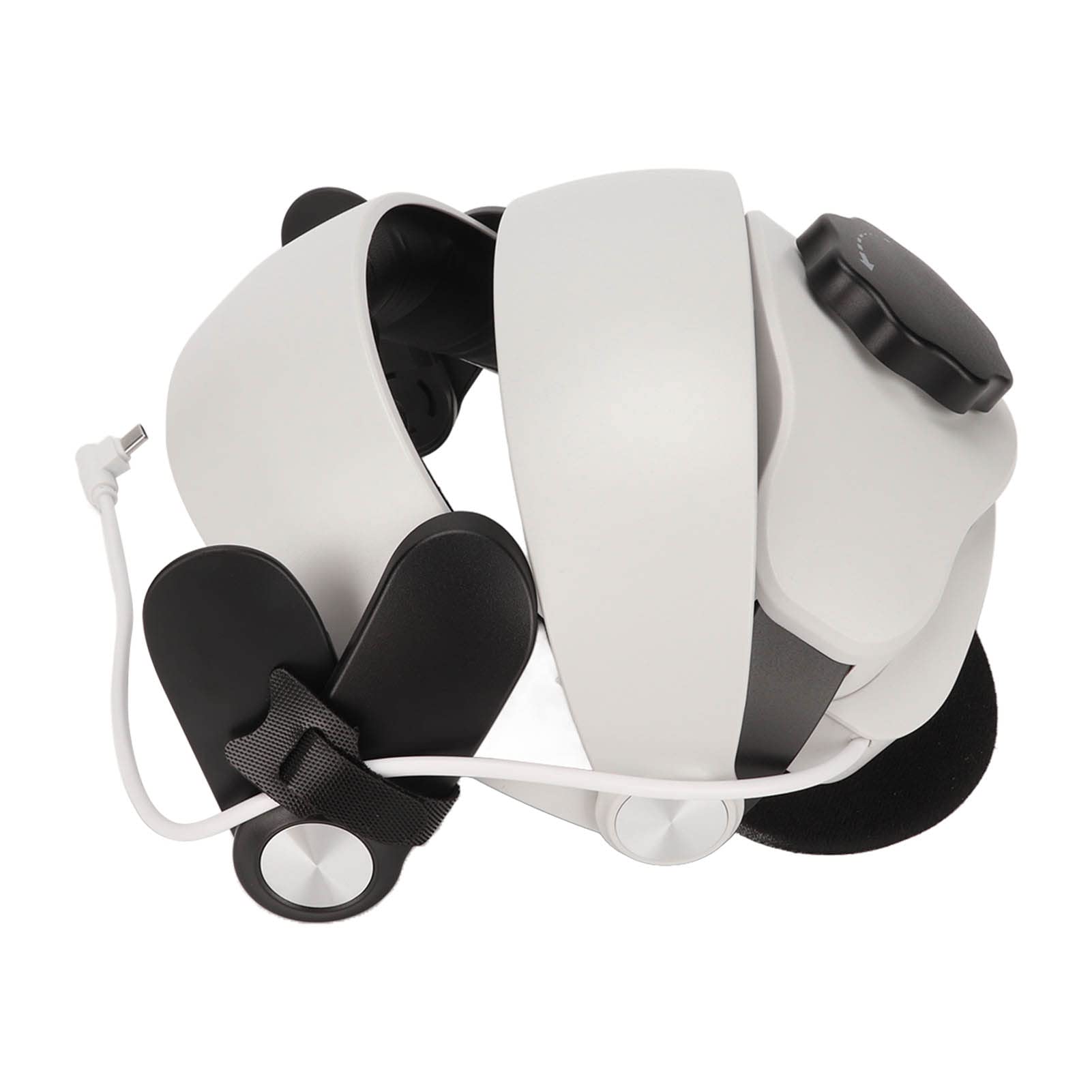 Fascia per la Testa VR, Spugna e Fascia in ABS Regolabile Rimovibile per Quest 2 Entertainment Tipo di Batteria MQ2