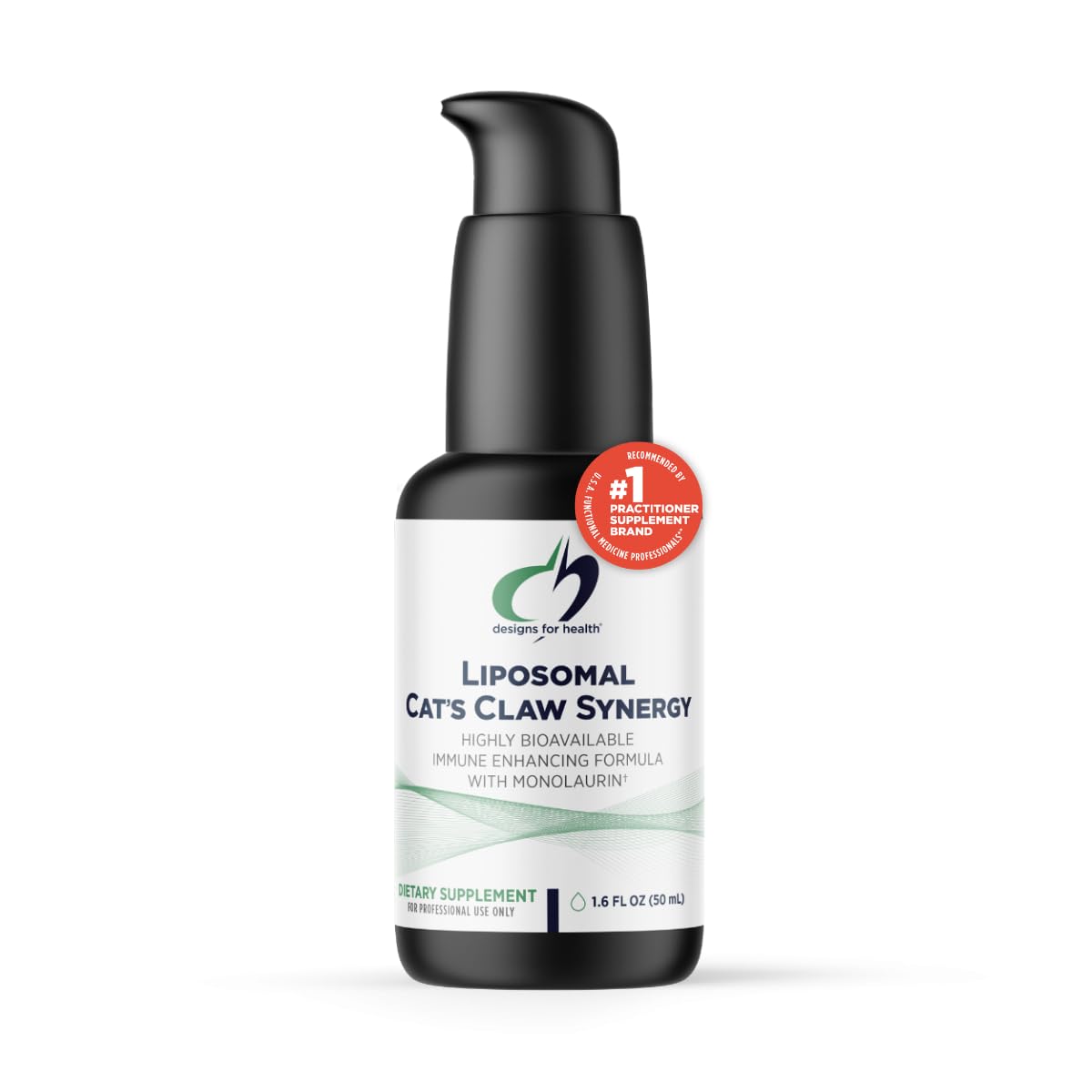 Designs for Health Liposomal Cat's Claw Synergy - Liquid Immune Support Supplement Cats Claw Extract, Vitamin D + Monolaurin - Superior Absorption (50 Servings / 1.7 Fl Oz)