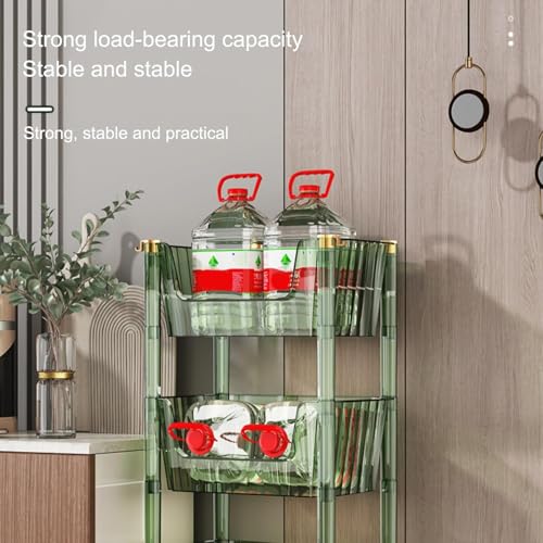Carrello Multiuso a 2/3/4 Ripiani con Ruote, Organizer e ripiano per Il Bagno, Soluzione di stoccaggio Versatile per Soggiorno, Cucina, Bagno e spazi ristretti.