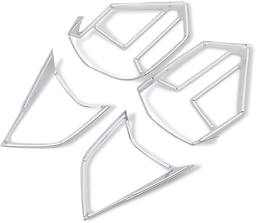 Miniatura 3 de Kadore Para Nissan Rogue 2014-2016 Chrome Luces traseras Lámpara Cubierta Trim Marco Exterior Accesorios 4-pc