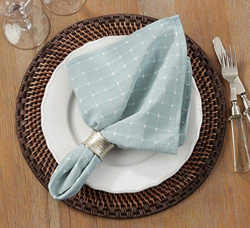 Servilletas de tela SARO LIFESTYLE set de 4 20 in aqua miniatura 3