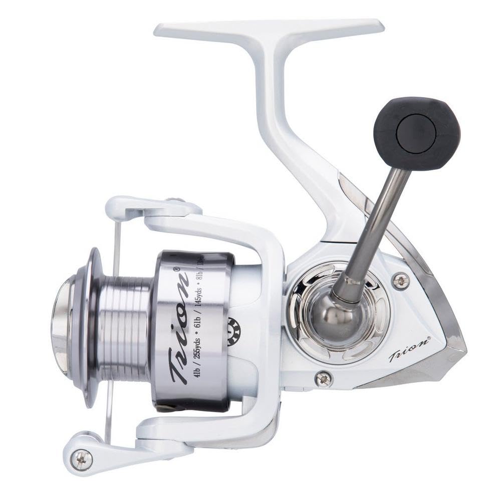 Amazon.com : Pflueger Trion Spinning Reel, Size 20 Fishing Reel, Right/Left Handle Position, Graphite Body and Rotor, Corrosion-Resistant, Aluminum Spool, Front Drag System,Silver : Sports & Outdoors