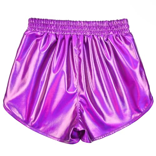 Image of Perfashion Girls Metallic Shorts Sparkly Shiny Hot Pants Gold /Silver /Pink Outfit
