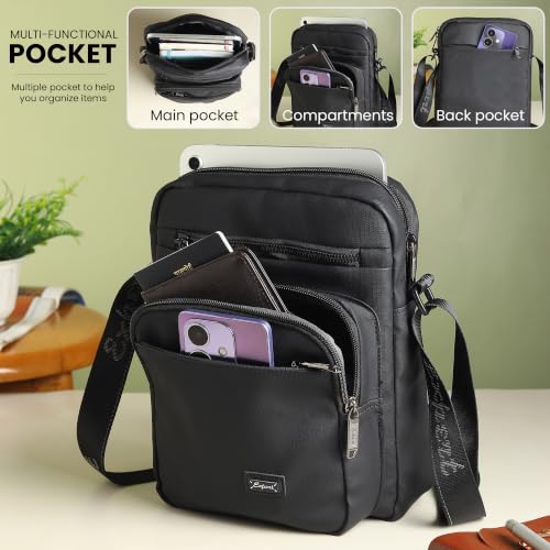 Image of Sling Bag for Men & Women- Crossbody Sling Bag for Travel, Cycling & Hiking | Waterproof Shoulder Bag with Compartment and Zipper Pockets